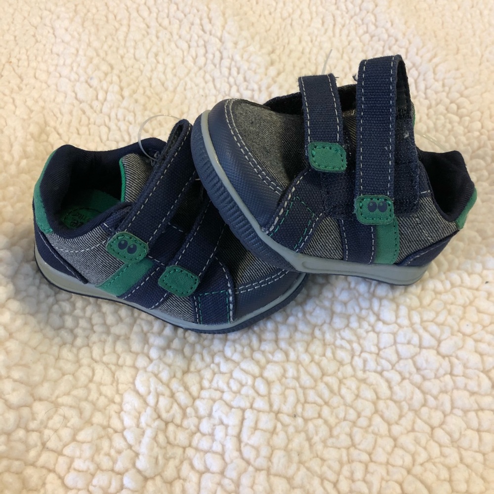 Surprise by stride rite blue green infant shoes